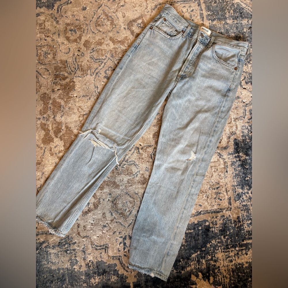 AGOLDE high rise straight Riley jeans 28